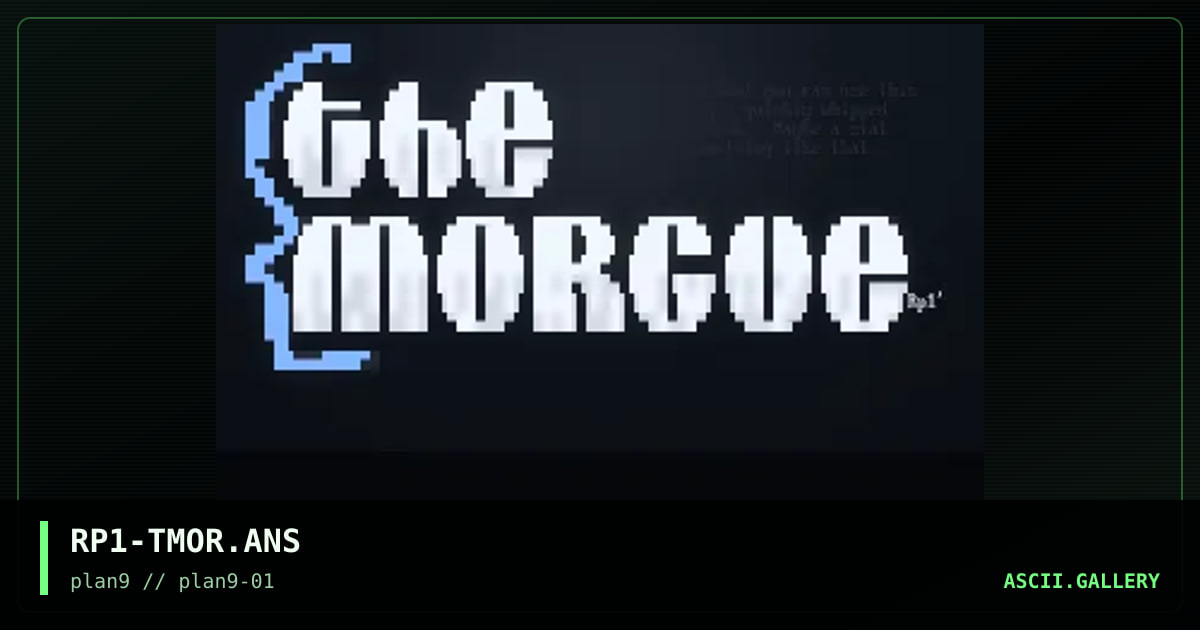 The Morgue, by ripper1, 1997