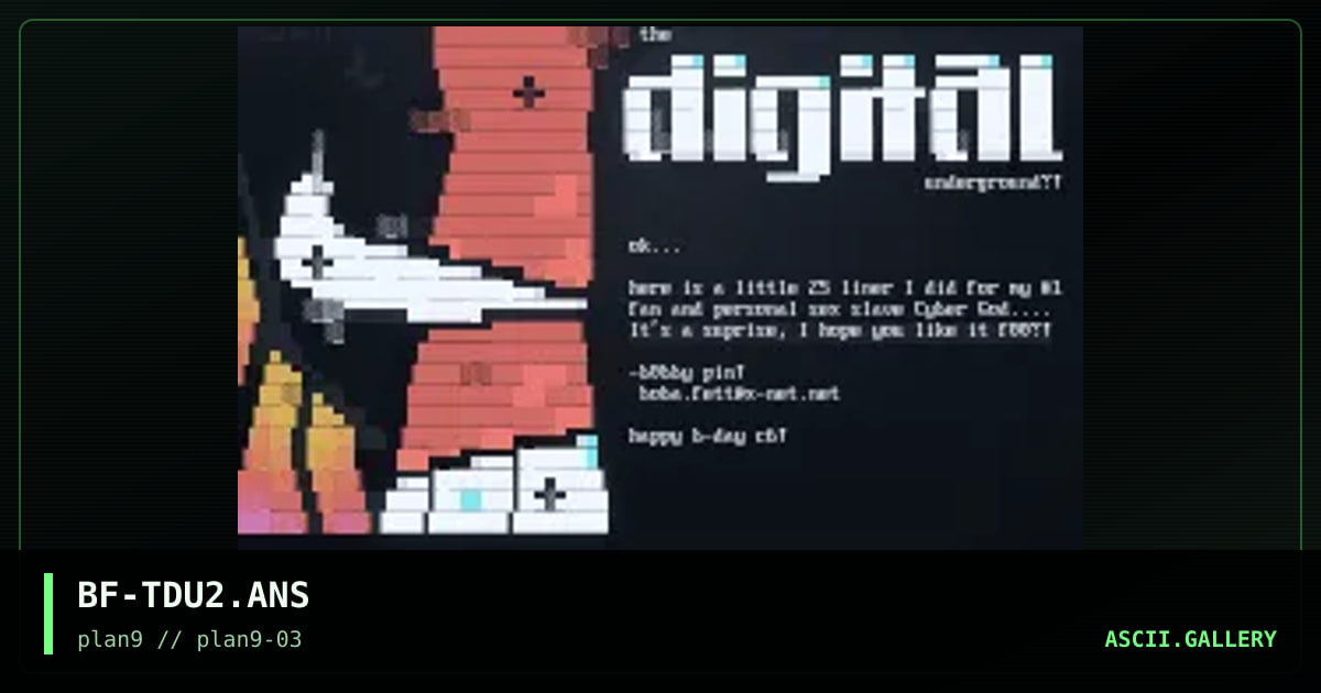 Tdu matrix, by boba fett, 1997