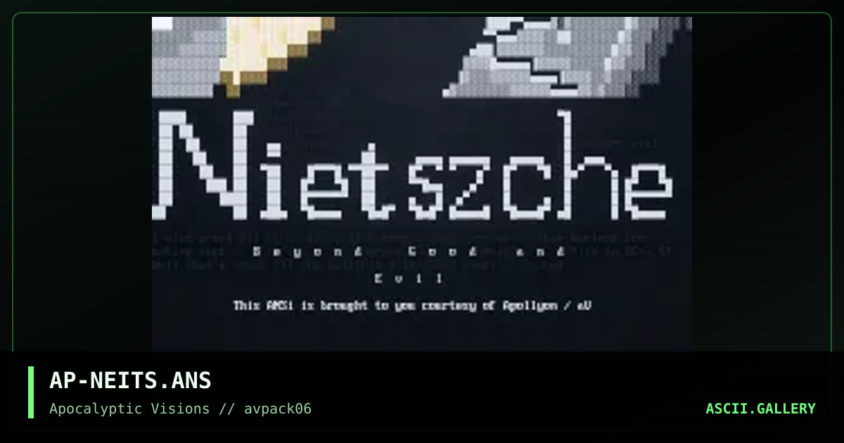 Neitszche, by apollyon, 1995