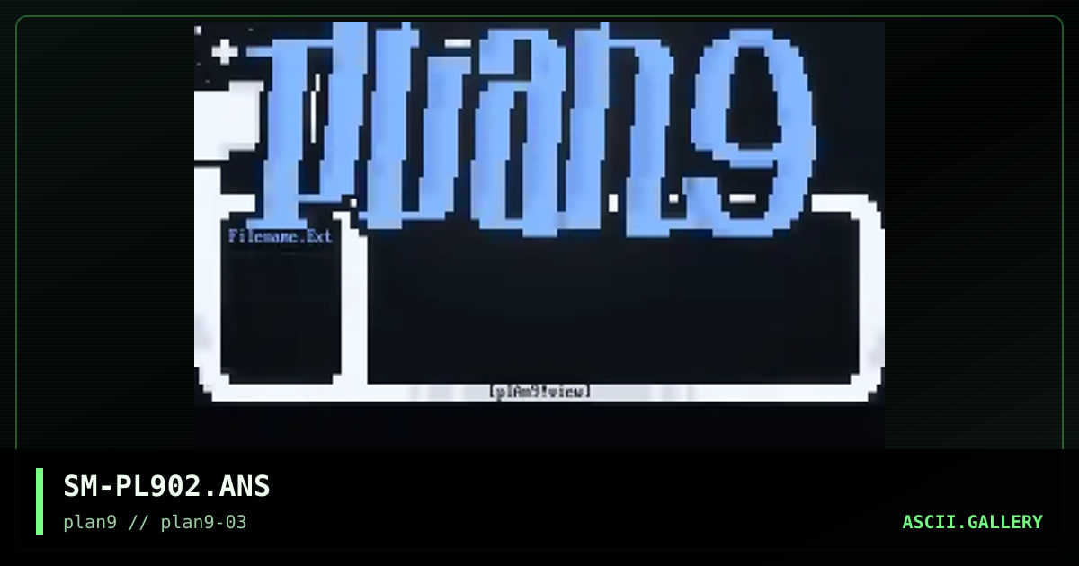 plAn9 logo, by smoke, 1997