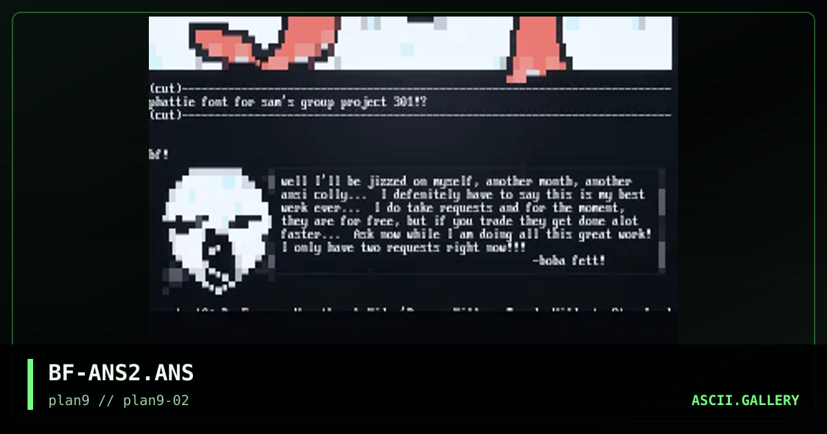 ansi colly two?!, by boba fett, 1997