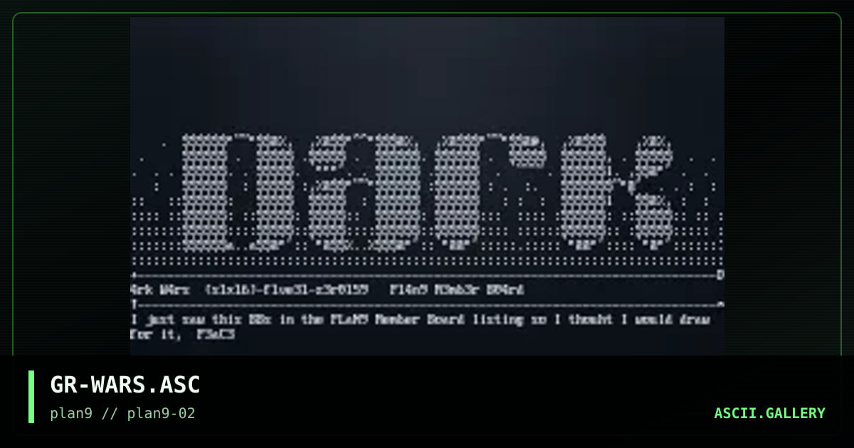 Add for Dark Wars, by greedo, 1997