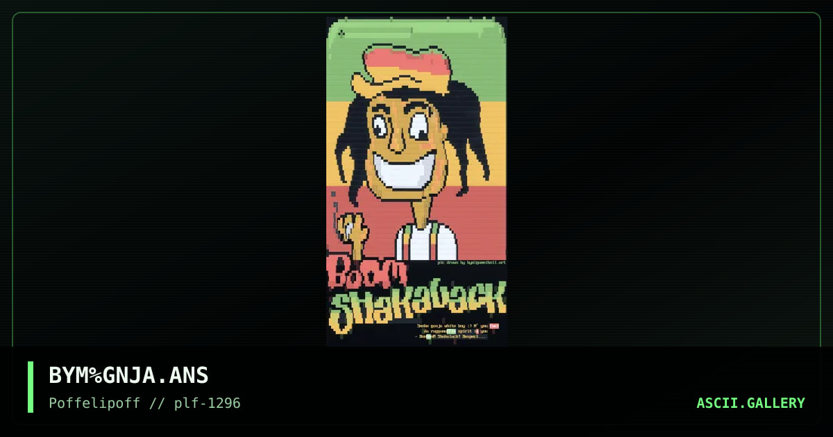 boom shakalack!, by big yellow man, 1996