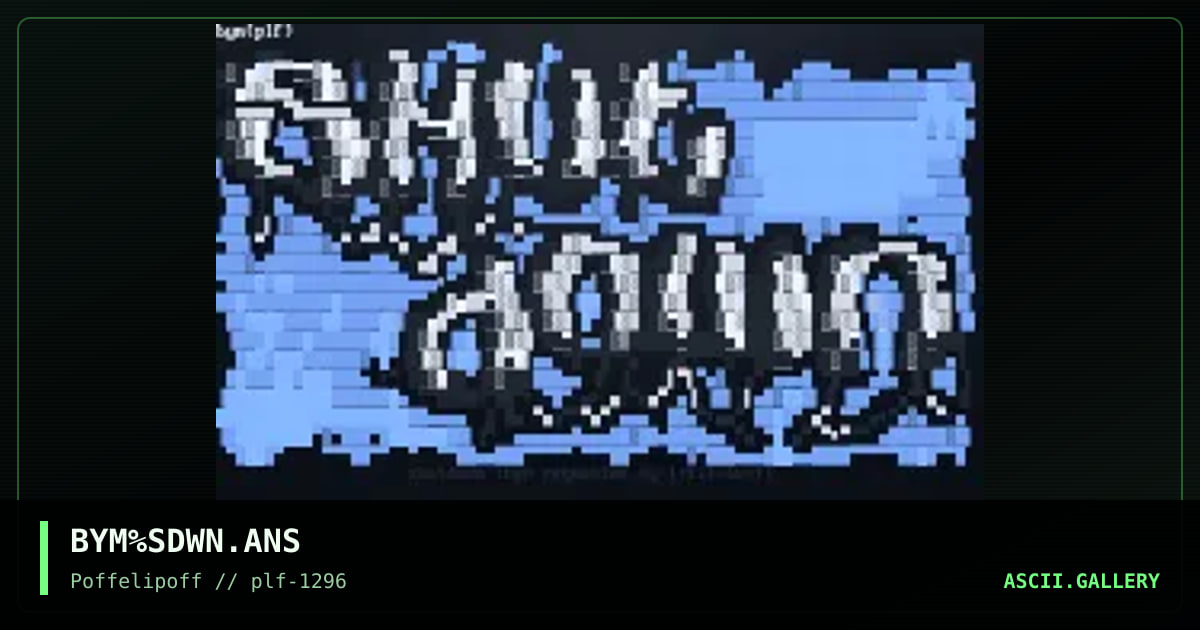 shut down logo, by big yellow man, 1996