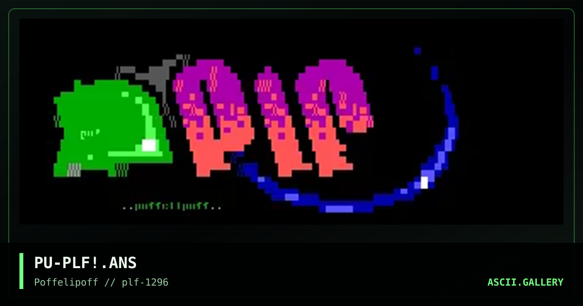 poffelipoff logo, by puppiluppan, 1996