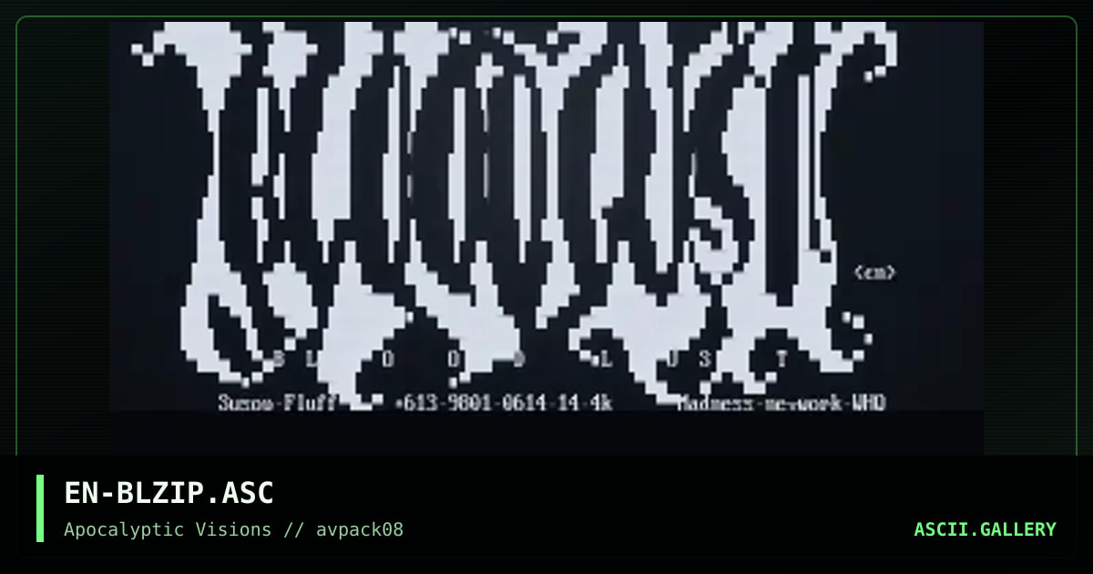 Bloodlust, by ensanguined, 1996