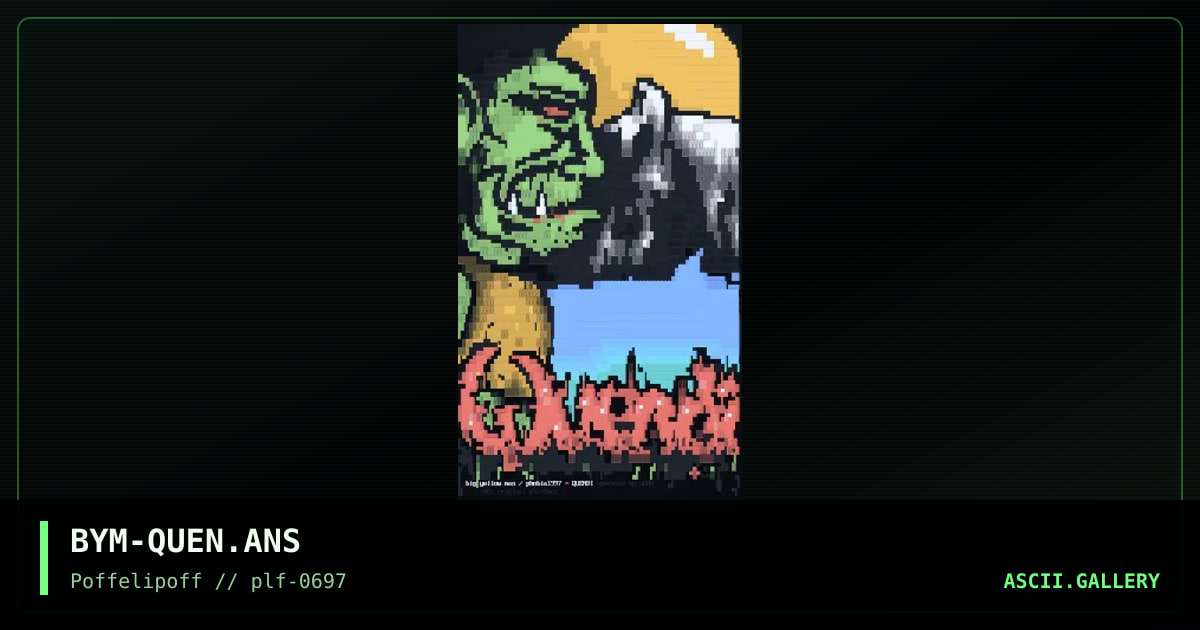 quendi, by big yellow man, 1997