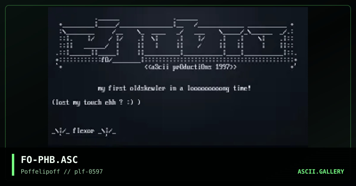 oldschooler =), by flexor, 1997