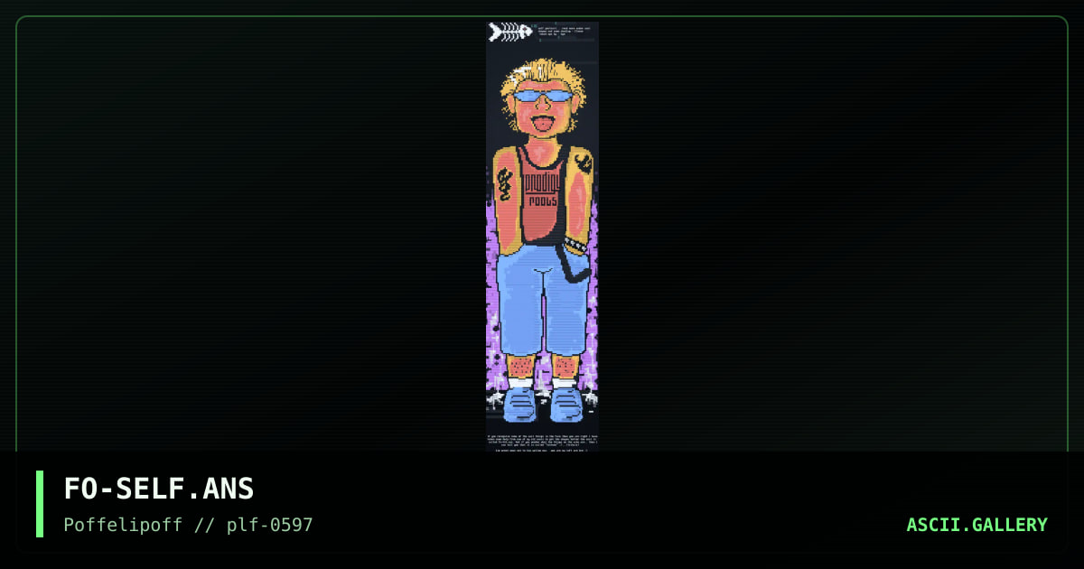 self portrait, by flexor, 1997