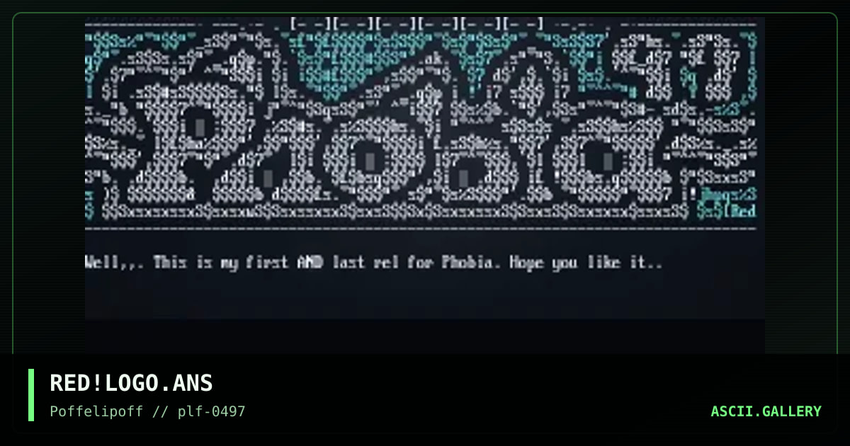 Phobia Logo.., by red, 1997