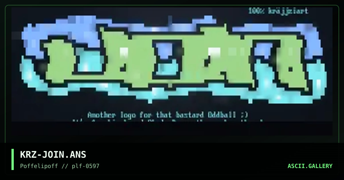 join logo to oddball, by krazie, 1997