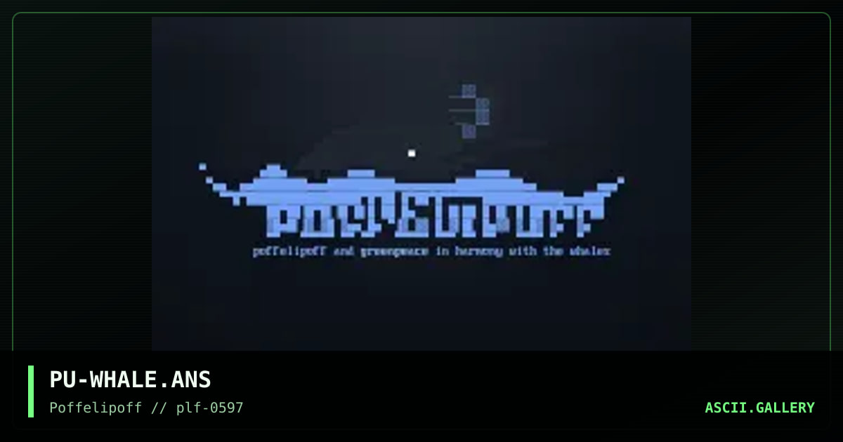 in harmony with the whales, by puppiluppan, 1997