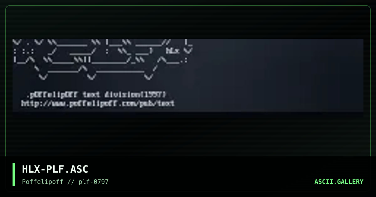 plf textdiz, by helix, 1997