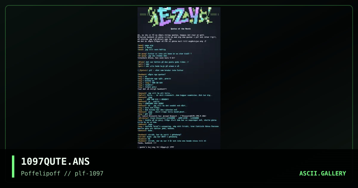 quotes, by poffelipoff, 1997
