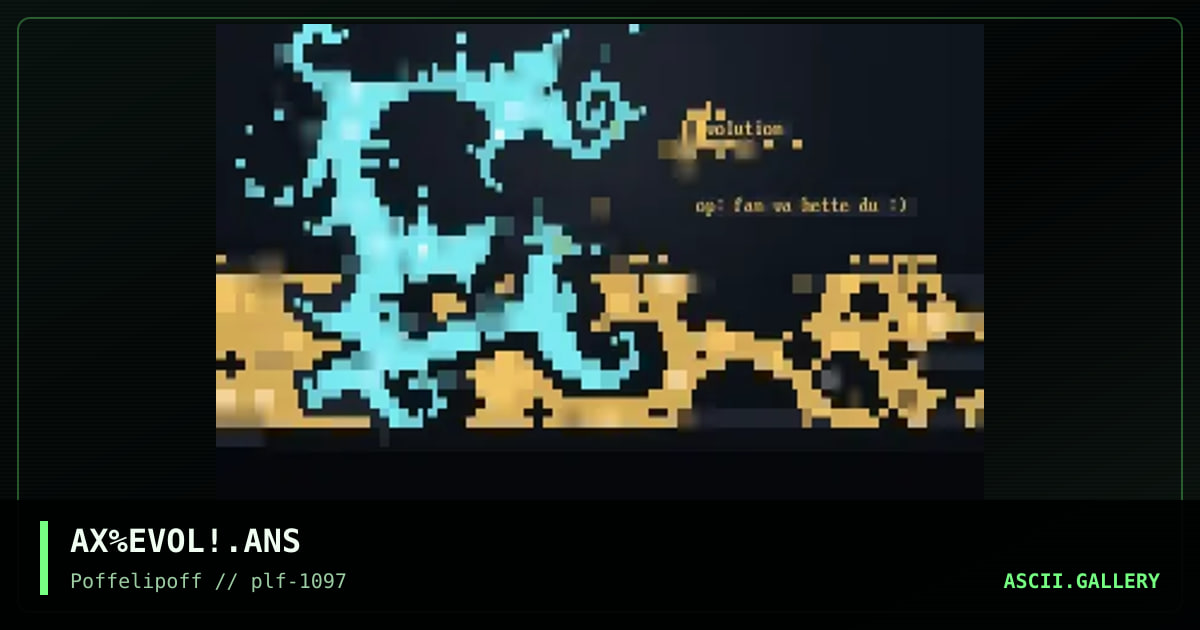 evolution, by alla xul, 1997