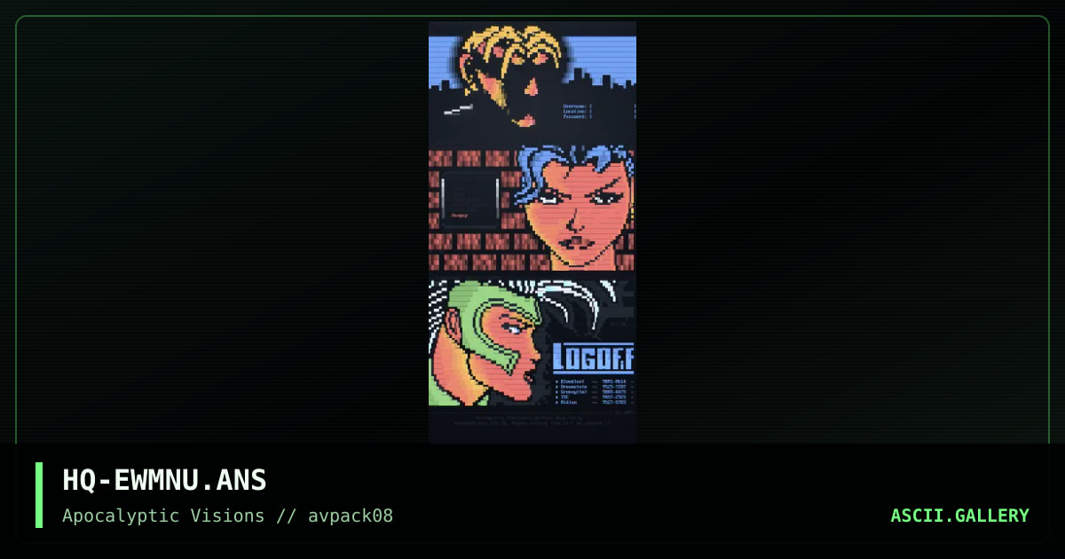Log-off ansi, by harlequin, 1996