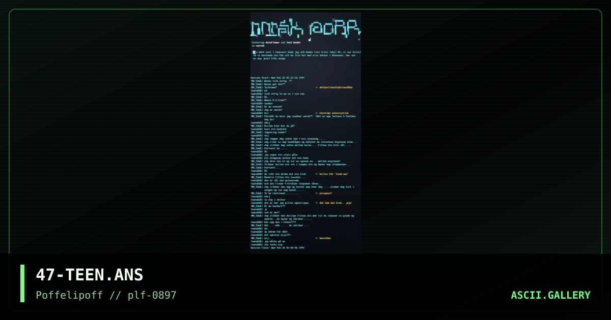 norsk pornografi, by dflower, 1997