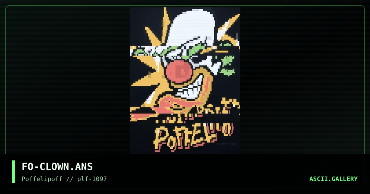 clown, by flexor, 1997