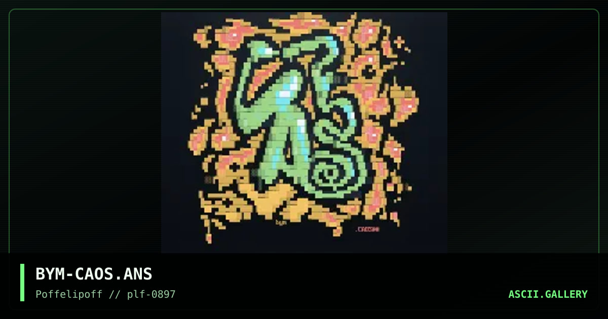 caos, by big yellow man, 1997