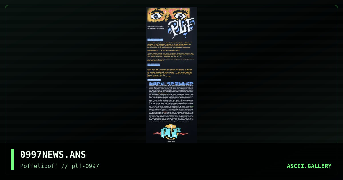 news september 1997, by big yellow man, 1997