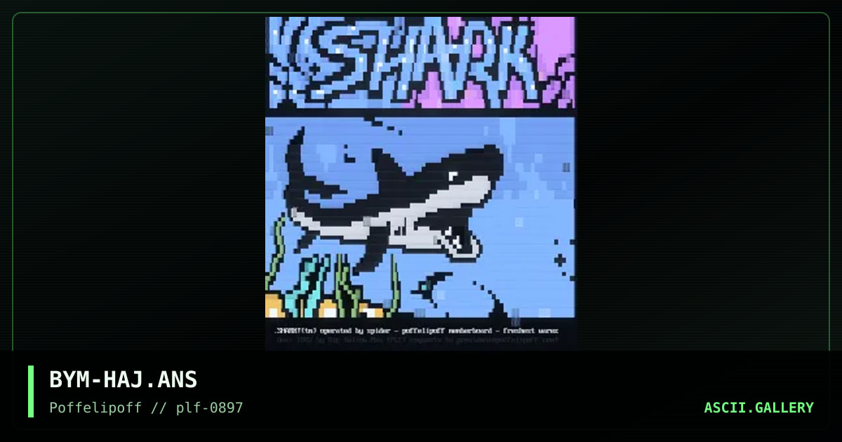 shark (37 lines), by big yellow man, 1997