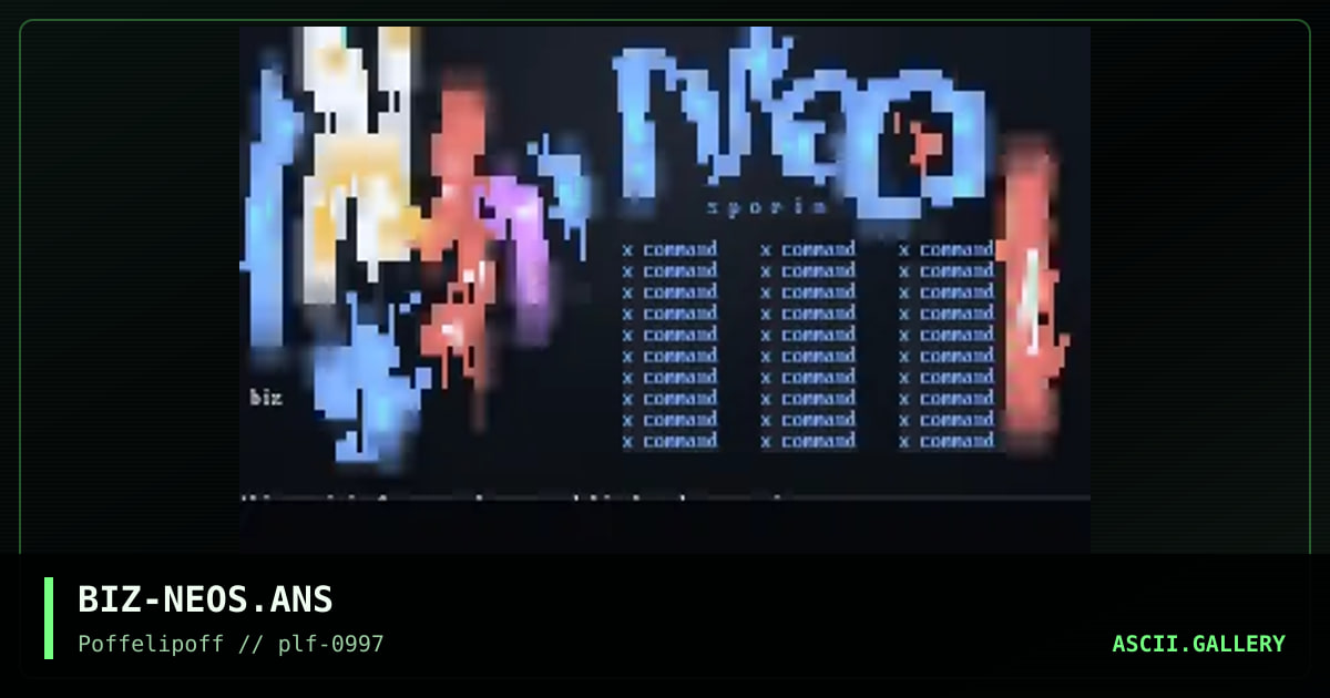 neosporin, by bizzarro, 1997