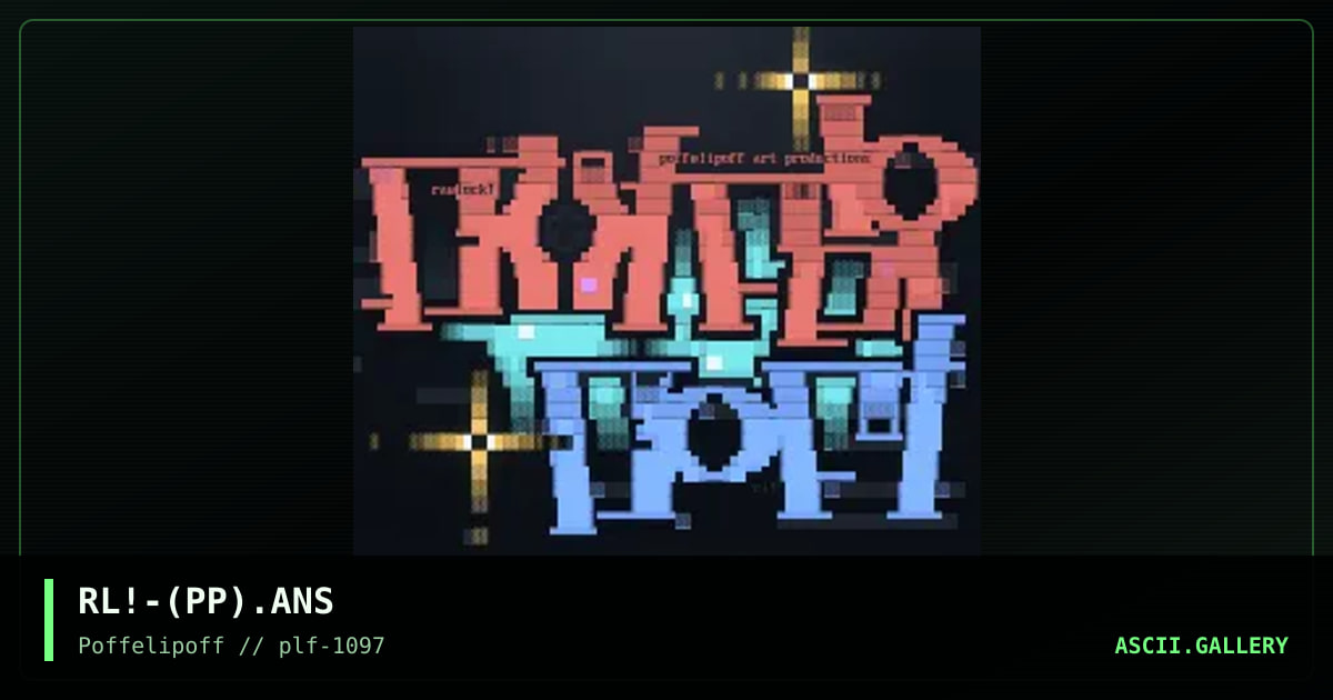 pOffelipOff prOductions., by rawlock, 1997