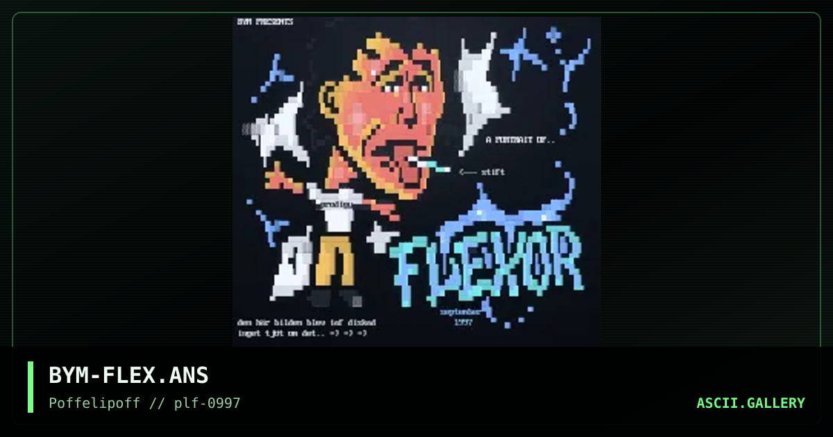 flexor 1997, by big yellow man, 1997