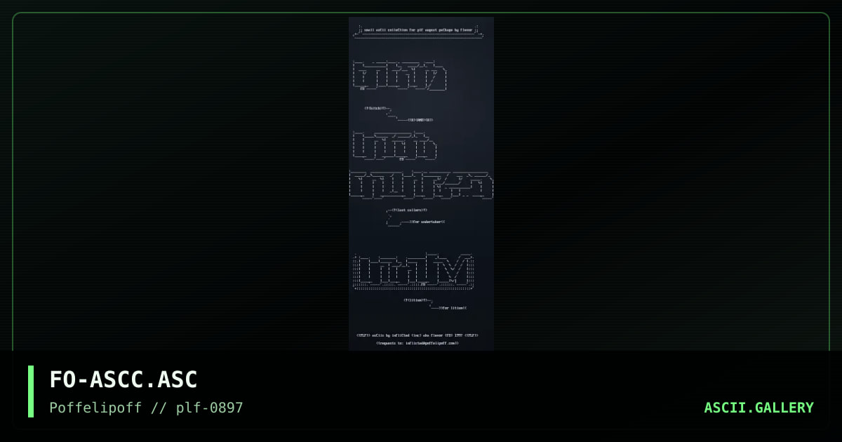 small ascii colli 0897, by flexor, 1997