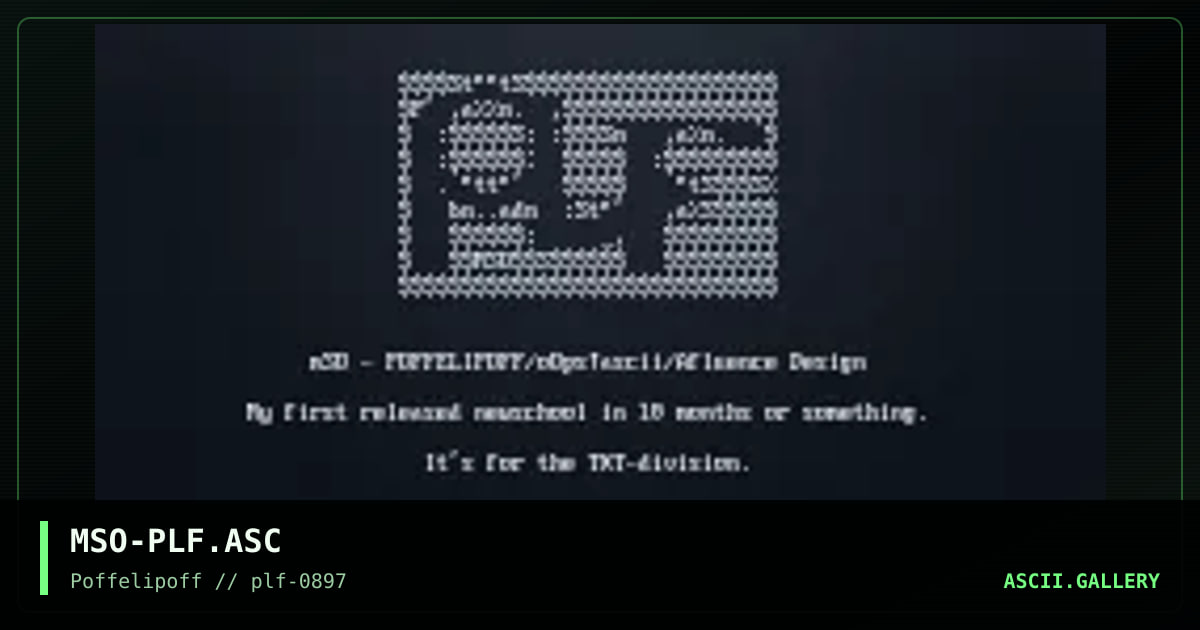 Plf. For the txt-division., by mso, 1997