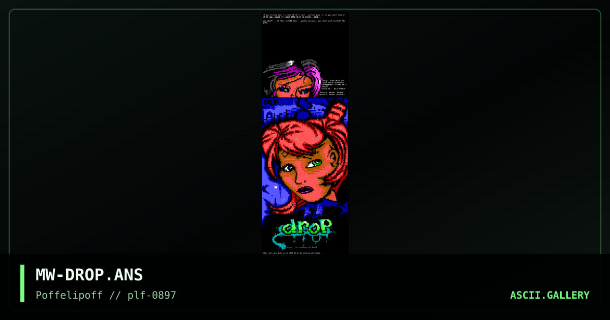 drop, by mangowhacko, 1997