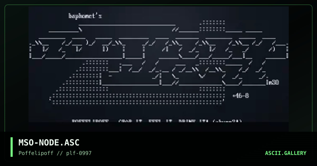node, by mso, 1997