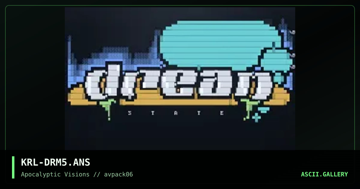 DreamState Logon, by mr krinkle, 1995