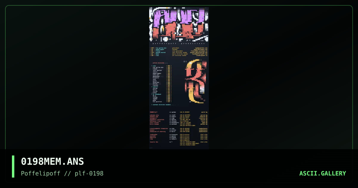 memberlist 0198, by sims, 1998