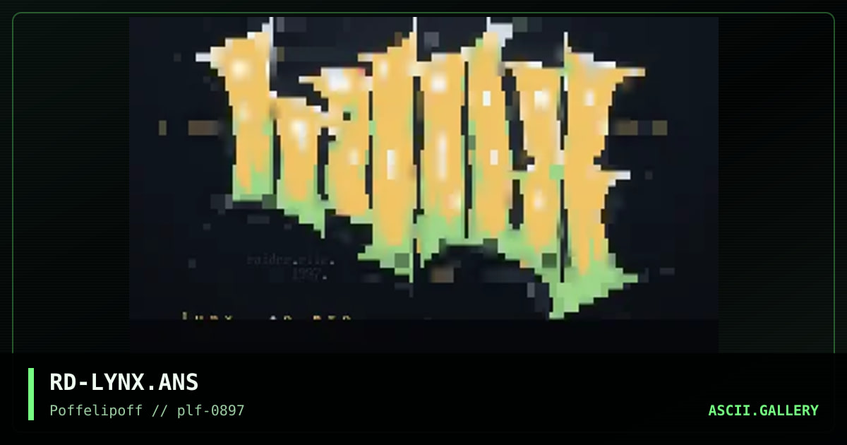 lynx, by raider, 1997