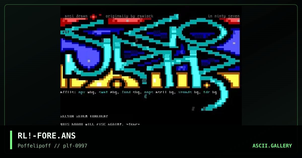 sECTAH! sEVEN!, by rawlock, 1997