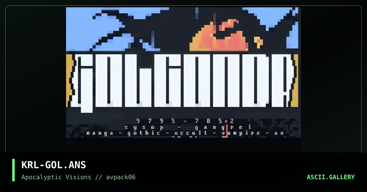 Golconda 25liner, by mr krinkle, 1995
