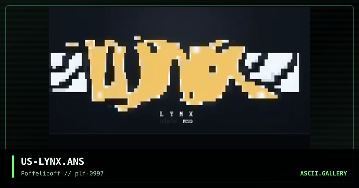 lynx, by oolite, dflower, 1997