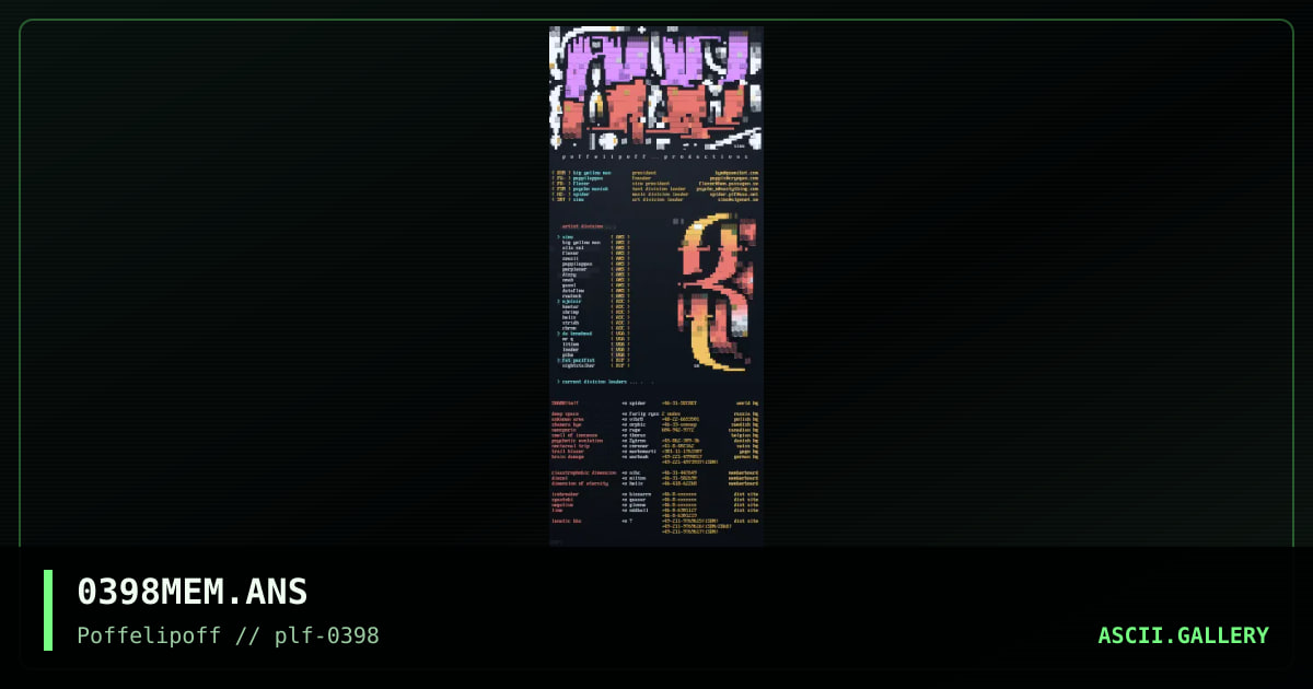 MEMBERS 0398, by poffelipoff, 1998