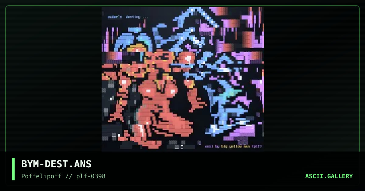 destiny, by big yellow man, 1998