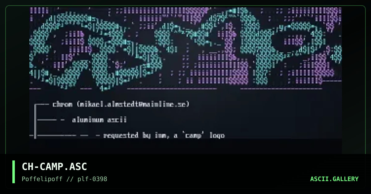camp, by chrom, 1998