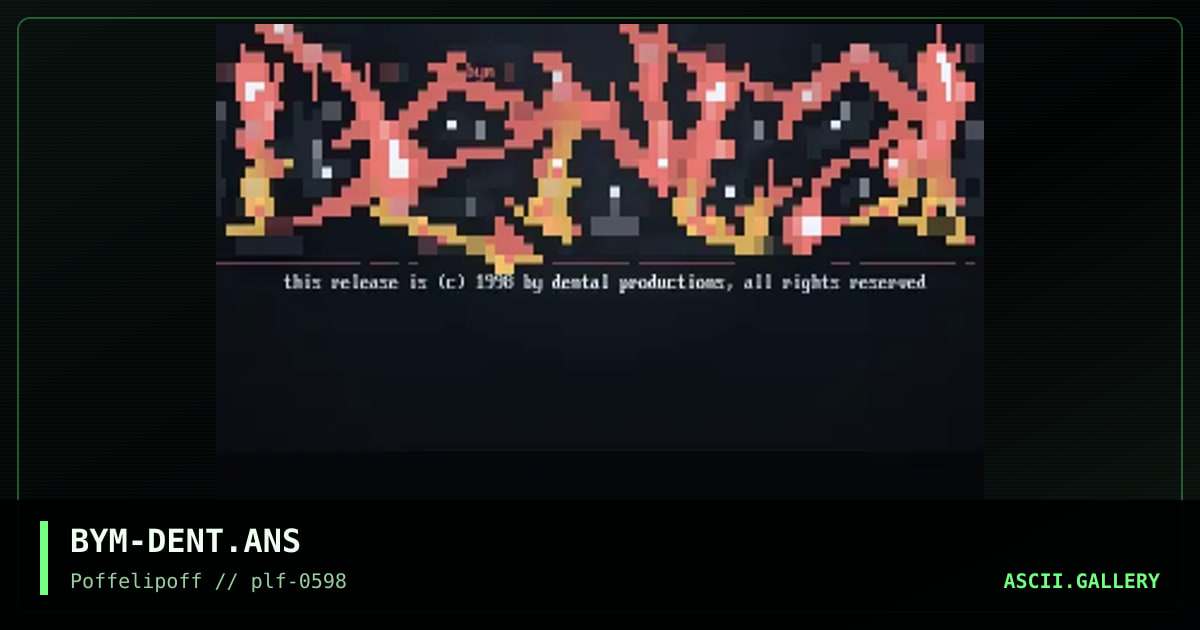 dental, by big yellow man, 1998