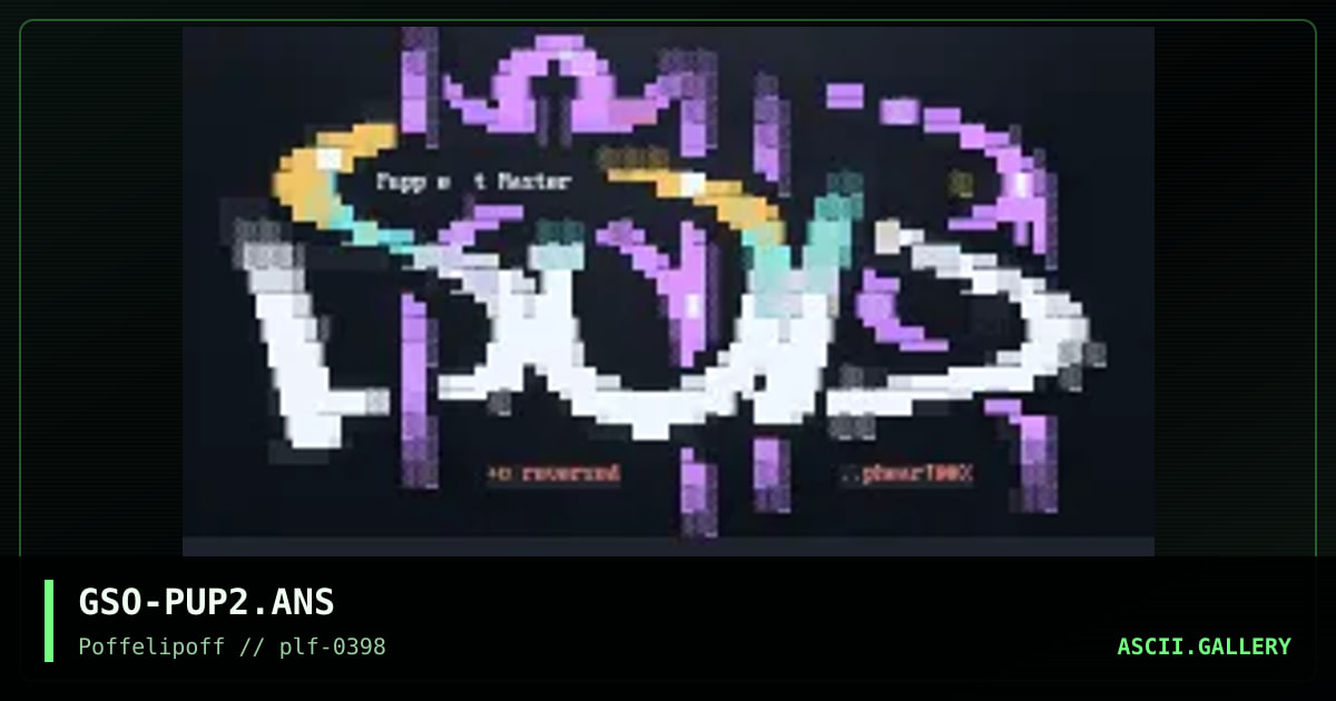 puppetmaster logo!@#, by gasol, 1998