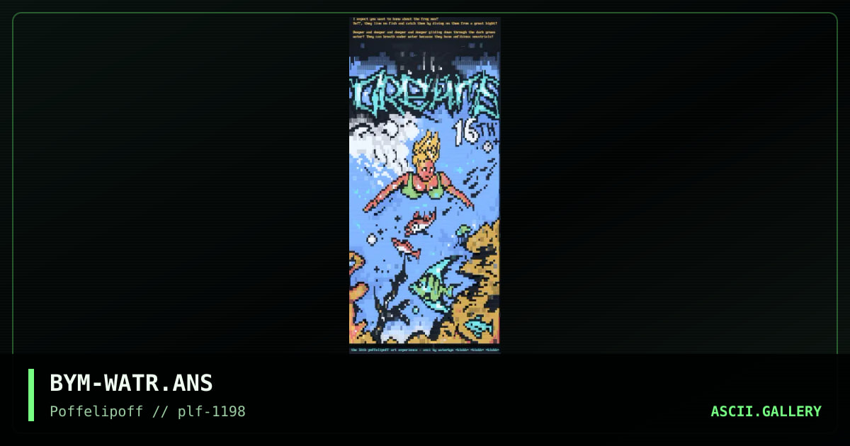 waterbubbles, by big yellow man, 1998