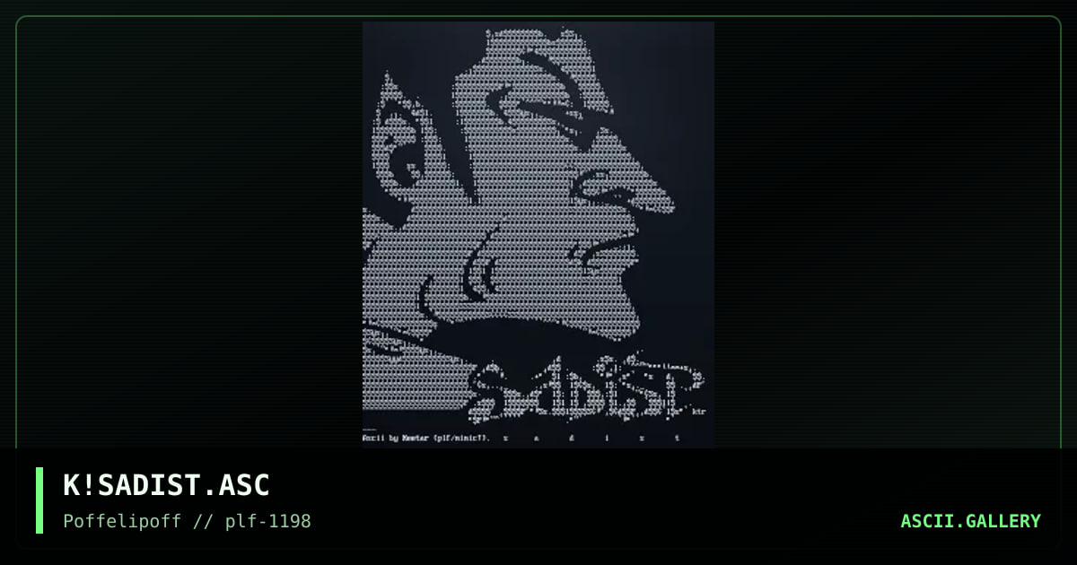 sadist promo, by keetar, 1998