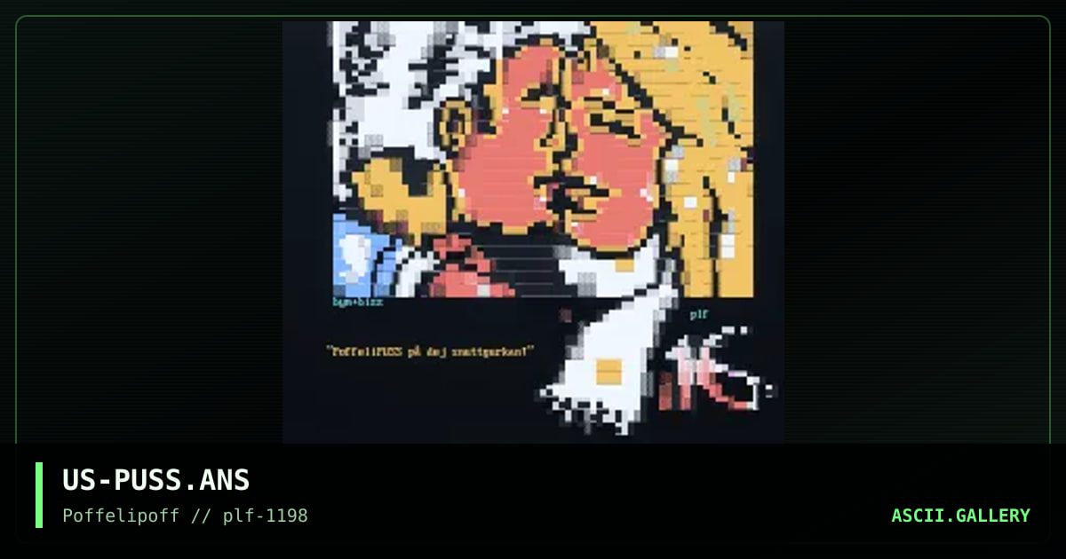 *poffeliPUSS!*, by big yellow man, bizzarro, 1998