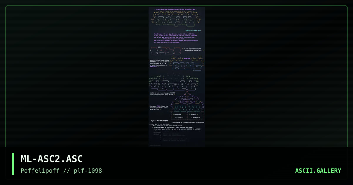 ol'sk0l ascii cluster, by mjolnir, 1998