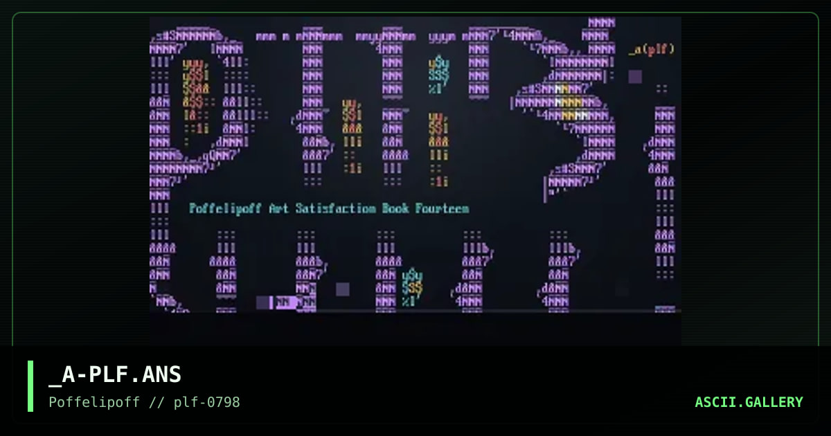 poffelipoff #14, by sylvester, 1998