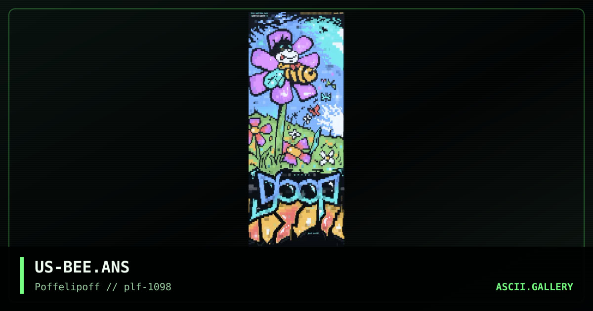 sleeping bee *bzzzZZ*, by big yellow man, 1998