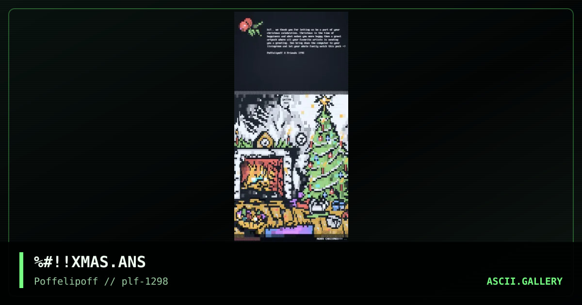 MERRY CHRISTMAS!, by big yellow man, 1998